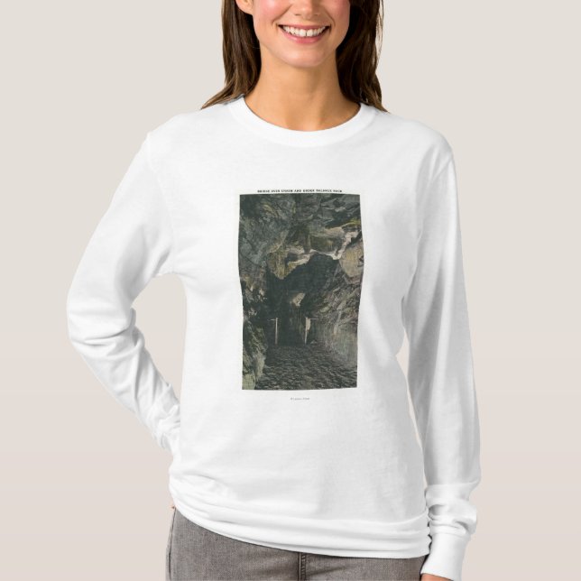 Brücke unter Balancen-Felsen-Ansicht T-Shirt (Vorderseite)