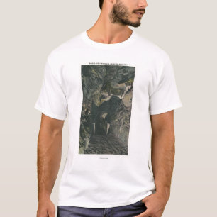 Brücke unter Balancen-Felsen-Ansicht T-Shirt