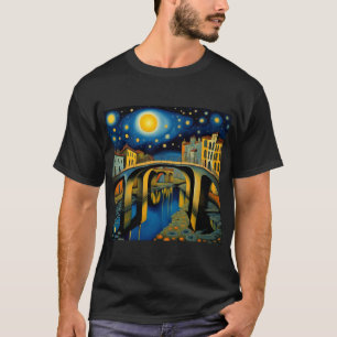 Brücke unter Mondlicht 10 T-Shirt