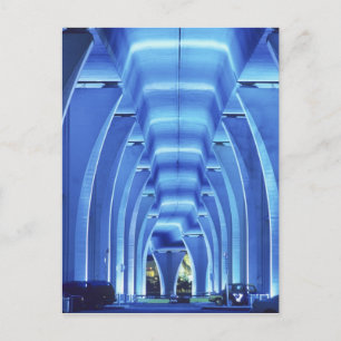 Brücke, Unterbodenbeleuchtung, Hafen von Miami, Postkarte