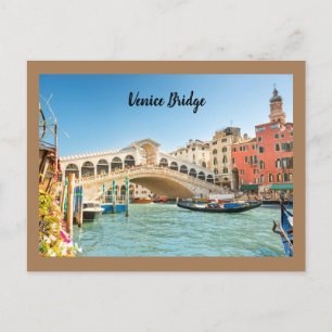 Brücke Venedig in Rom Postkarte