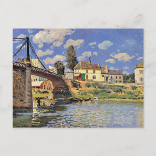Brücke Villeneuve la Garenne Postkarte