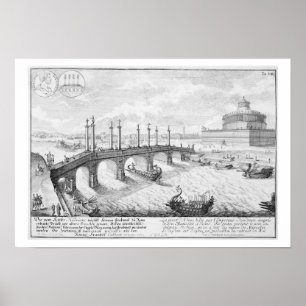 Brücke von Aelius und Hadrian's Mausoleum (Castel  Poster