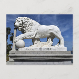 Brücke von Lions, St. Augustine, FL Postkarte