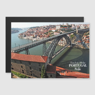 Brücke von Porto über den Douro-Fluss, Portugal Magnetkarte