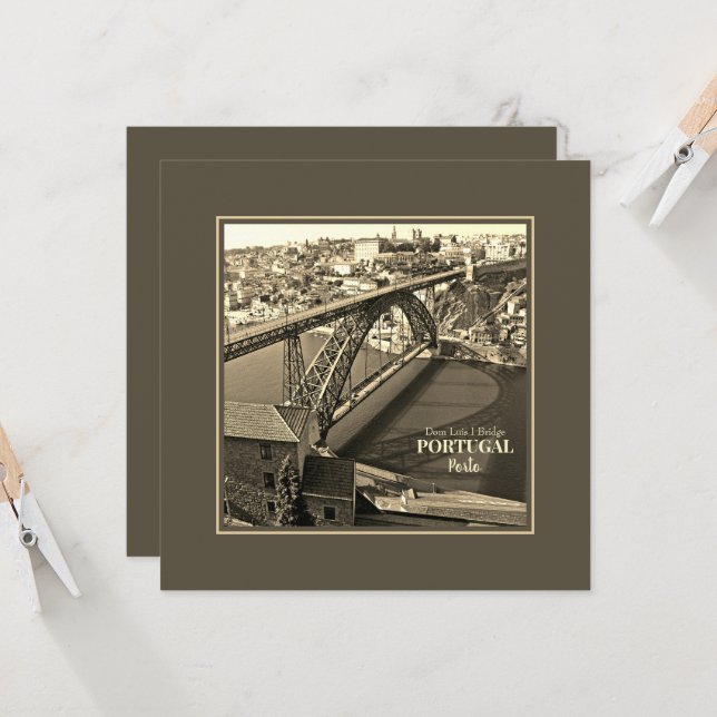 Brücke von Porto über den Douro-Fluss, Portugal, S (Vorderseite/Rückseite Beispiel)