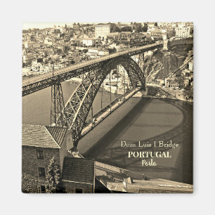 Brücke von Porto über den Douro-Fluss, Portugal, S Magnet