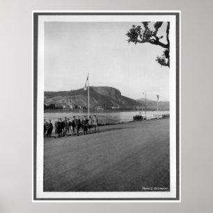 Brücke von Remagen brücken Erpel - Deutschland vor Poster