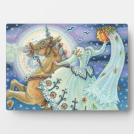 BRÜCKE VON SCHLAFHOLZ, KOPFLOSE HORSEMAN PALOMINO FOTOPLATTE