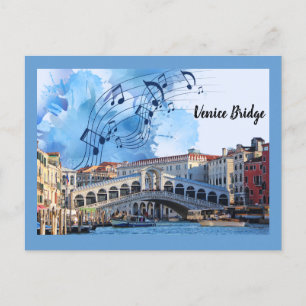 Brücke von Venedig in Rom Postkarte