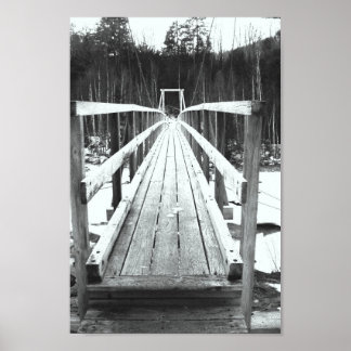 Brücke zur Wildnis im Großen Golf Poster