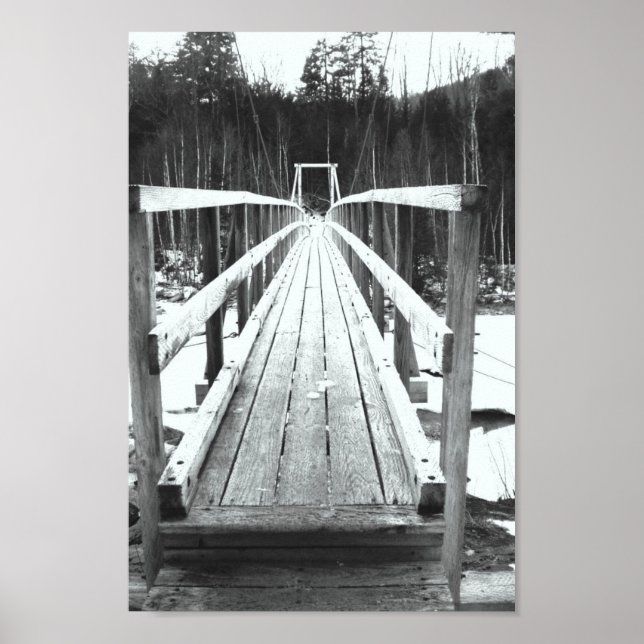 Brücke zur Wildnis im Großen Golf Poster (Vorne)