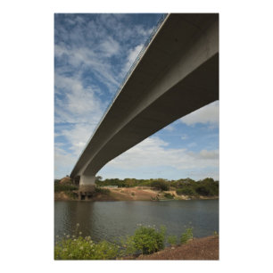 Brücke zwischen Guyana und Brasilien über Takutu Fotodruck