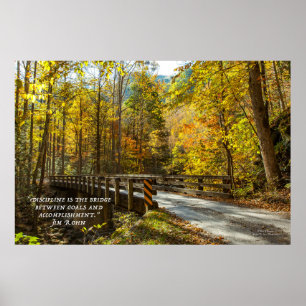 Brücke zwischen Zielen und Leistungen Poster