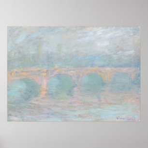 Brücken am Sonnenuntergang - Claude Monet Kunstmus Poster