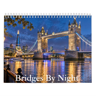 Brücken bei Nacht Szenender Kalender