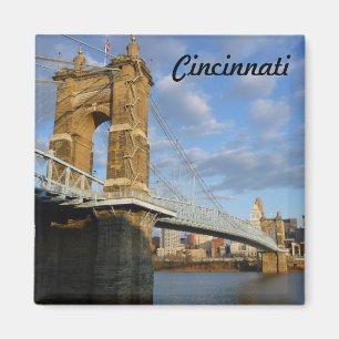 Brücken-Cincinnati-Foto-Magnet Johns Roebling Magnet