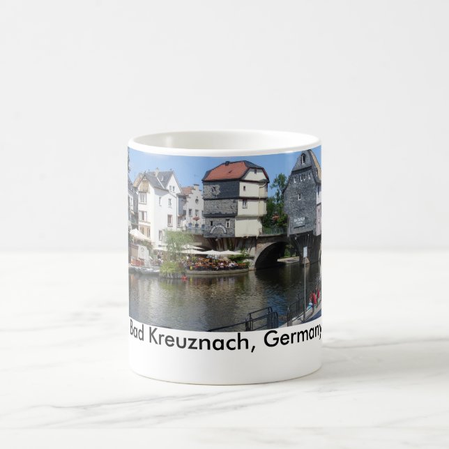 Brücken-Häuser Bad Kreuznachs, Deutschland Tasse (Mittel)