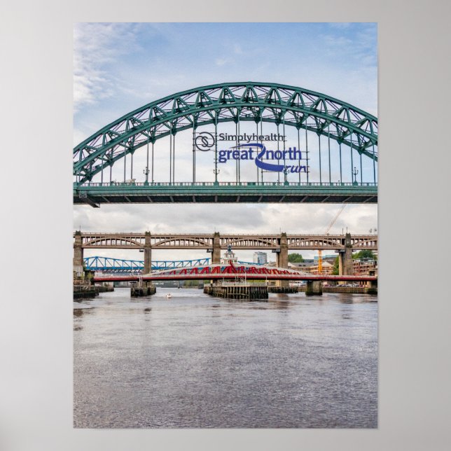 Brücken über den Fluss Tyne Print/Poster Poster (Vorne)