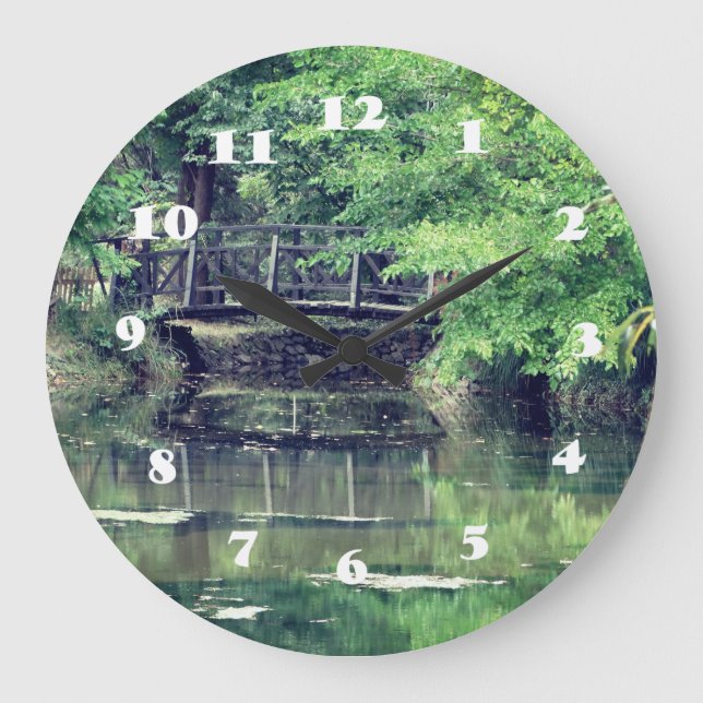 Brückenschaltuhr Große Wanduhr (Vorderseite)
