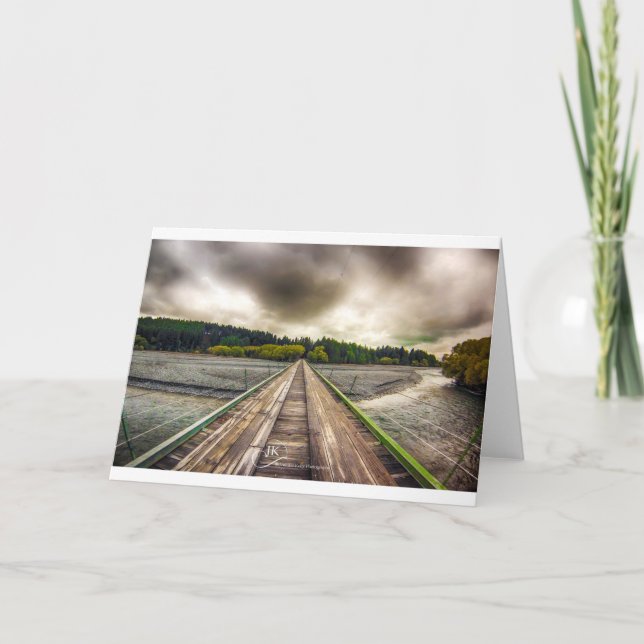 Brückenüberfahrt - See Tekapo Neuseeland: Karte (Vorderseite)