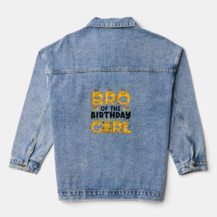 Bruder 1. Geburtstag Girl Giraffe Thema Party Zoo Jeansjacke