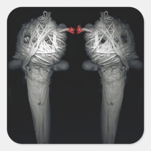 Brüder 2013 quadratischer aufkleber