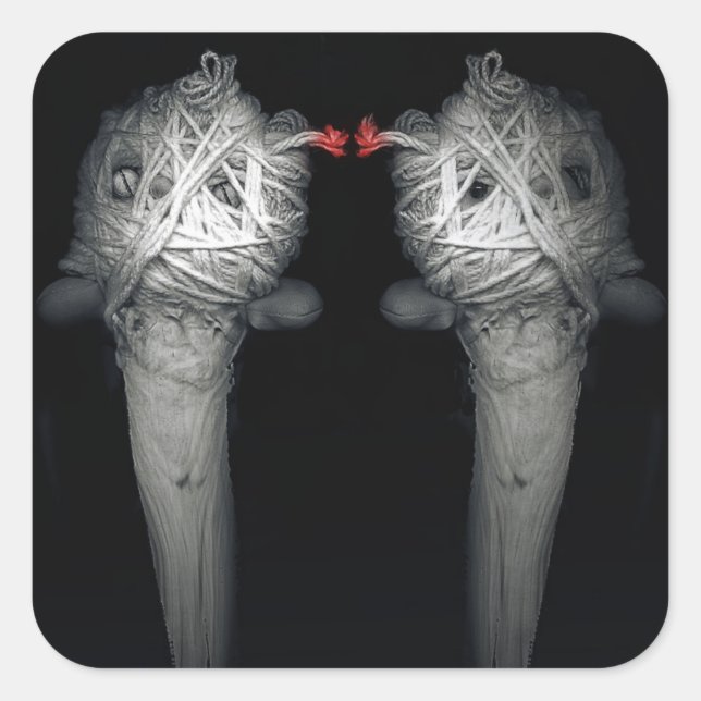 Brüder 2013 quadratischer aufkleber (Vorderseite)