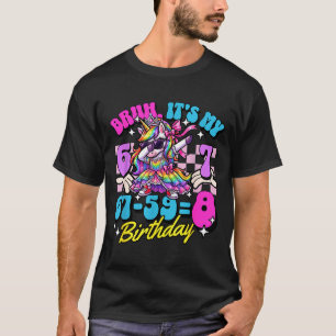 Bruder 67-59=8 8. Geburtstag Prinzessin Einhorn Mä T-Shirt