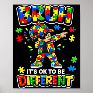 Bruder, anders zu sein ist okay, Dabbing-Puzzle Au Poster