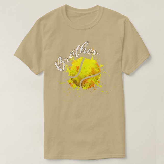 Bruder Baseball farbenfroh T-Shirt (Design vorne)