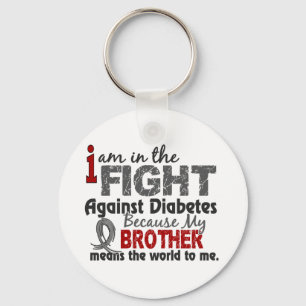 Bruder bedeutet Welt zu mir Diabetes Schlüsselanhänger