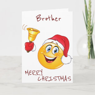 **BRUDER** BEREIT AUF DAS FEIERLICHE EMOJI STIL FEIERTAGSKARTE