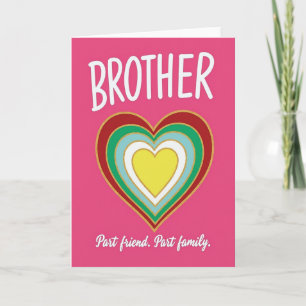 Bruder Bester Freund Familienkarte Karte