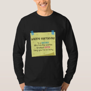 Bruder Bester Schwester Sister T-Shirt