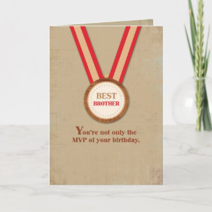 Bruder Birthday MVP, Sport Karte