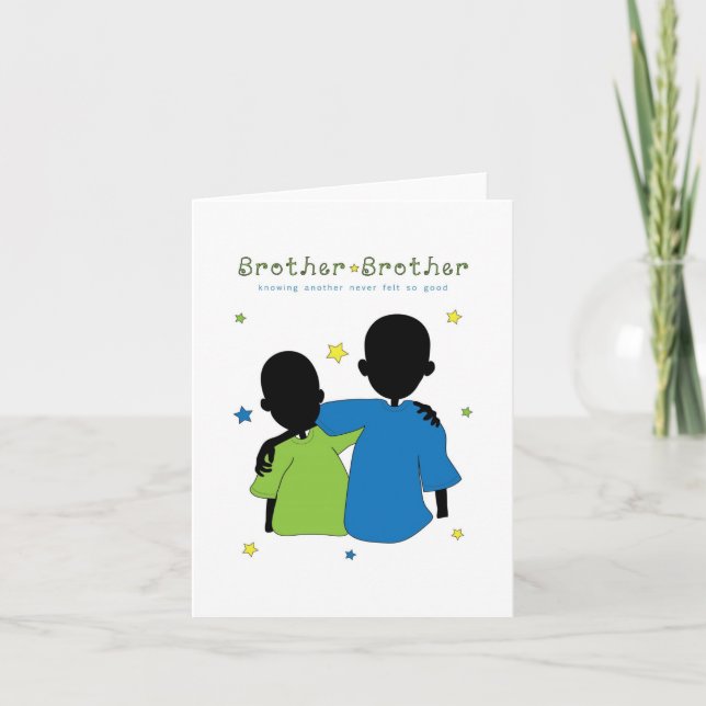 Bruder - Brother Note Card Karte (Vorderseite)