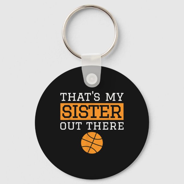 Bruder Bysketbyll Geschenk Das ist mein Schwester  Schlüsselanhänger (Vorderseite)