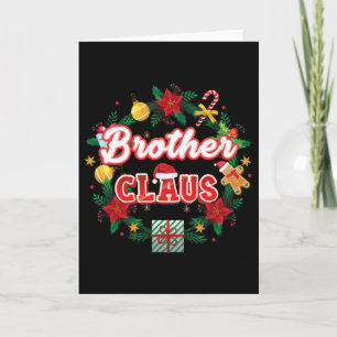 Bruder Claus Weihnachtsmann Laurel Wreath Mistle Karte