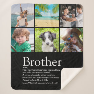 Bruder Cool Lustig Modern Bester Je Foto-Collage Sherpadecke