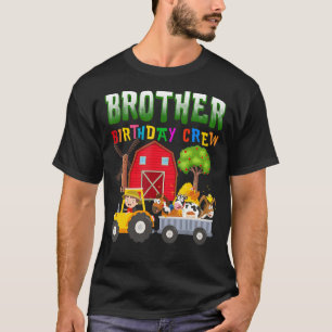 Bruder Crew Farm Tiere Geburtstag Barnyard Tracto T-Shirt