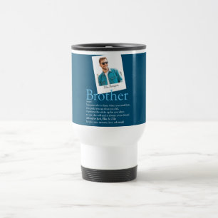 Bruder Definition Foto Modern Lustig Blau Reisebecher