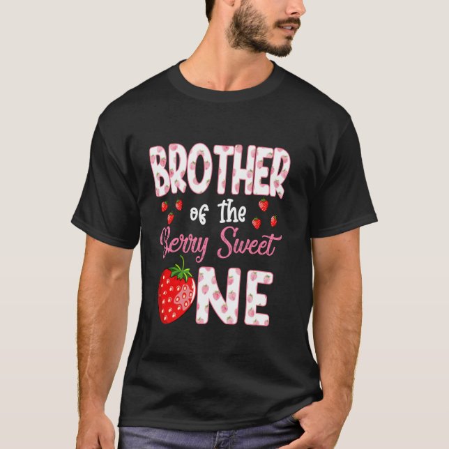 Bruder der beeren süßen ersten Erdbeere Bi T-Shirt (Vorderseite)