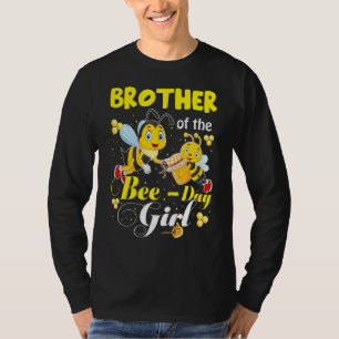 Bruder der Bienentag-Girl-Bienen Geburtstagsfamili T-Shirt