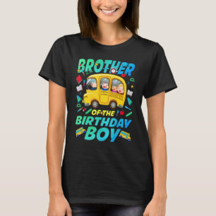 Bruder der Boy School Bus Bday Familie T-Shirt