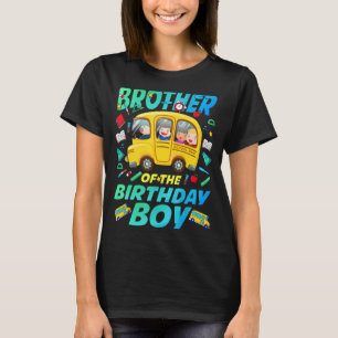 Bruder der Boy School Bus Bday Familie T-Shirt
