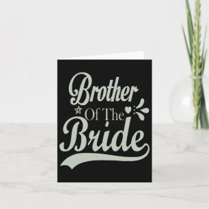 Bruder der Braut Bachelor Bridal Bachelorette Karte