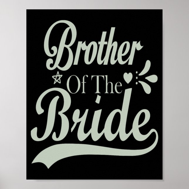Bruder der Braut Bachelor Bridal Bachelorette Poster (Vorne)