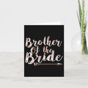 Bruder der Braut Hochzeitsbachelor Karte