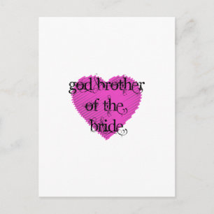 Bruder der Braut Postkarte